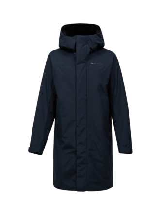 Jas Peak Performance Men Treeline HIPE 2L Insulated Shell Parka Black 26 Relaxed Fit
