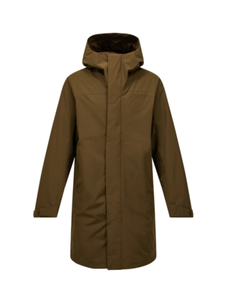 Jas Peak Performance Men Treeline HIPE 2L Insulated Shell Parka Meadow Moss Relaxed Fit