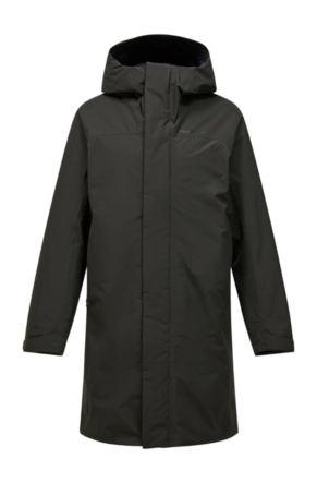 Jas Peak Performance Men Treeline HIPE 2L Insulated Shell Parka Olive Extreme 26 Loose Fit