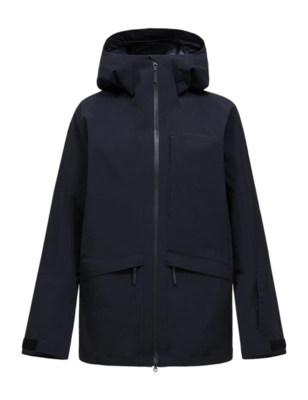 Jas Peak Performance Men Vertec Hipe Shell Jacket Black Loose Fit
