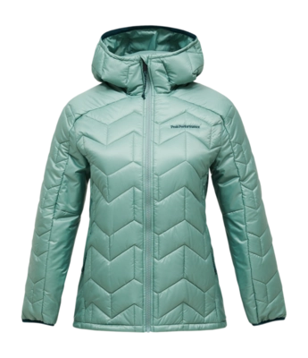 Jas Peak Performance Women Elevate Insulated Hood Jacket Green Valley Regular fit