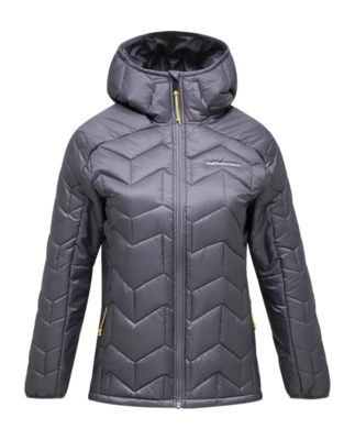 Jas Peak Performance Women Elevate Insulated Hood Jacket Quiet Grey Regular fit