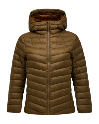 Jas Peak Performance Women Frost Down Hood Jacket Meadow Moss Regular Fit