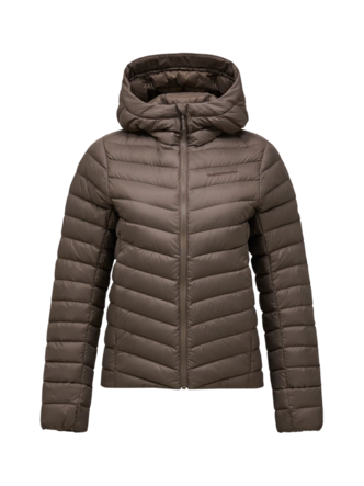 Jas Peak Performance Women Frost Down Hood Terrain Tan Regular Fit