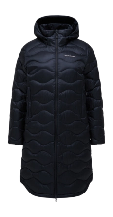 Jas Peak Performance Women Helium Down Coat Black Oversized Fit