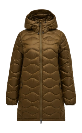 Jas Peak Performance Women Helium Down Parka Meadow Moss Regular Fit