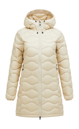 Jas Peak Performance Women Helium Down Parka Sand Fog Regular Fit