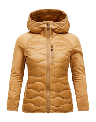 Jas Peak Performance Women Helium Hybrid Down Hood Jacket Sierra Sand