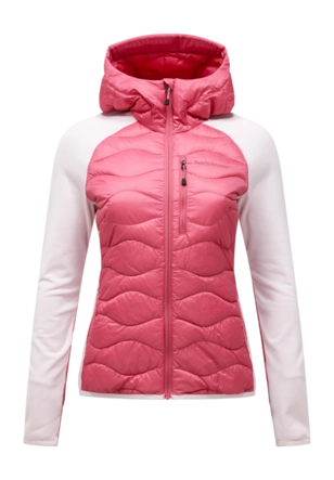 Jas Peak Performance Women Helium Hybrid Down Hood Mountain Blush/Frosted Blossom Slim fit