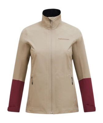 Jas Peak Performance Women HIPE 2.5L Shell Jacket Avid Beige Obscure Regular Fit