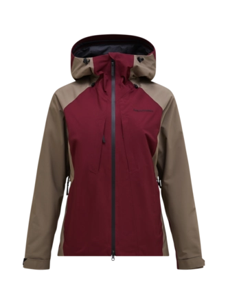 Jas Peak Performance Women HIPE 2L Insulated Shell Terrain Tan/Porto Regular Fit