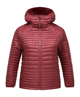 Jas Peak Performance Women Monolight Insulated Hood Jacket Wild Rouge Regular Fit