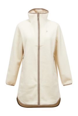 Jas Peak Performance Women NatureRush Pile Long Half Zip Sand Fog Avid Beige Loose Fit