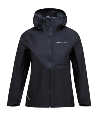 Jacke Peak Performance Trail HIPE 3L Shell Jacket Damen Black ...