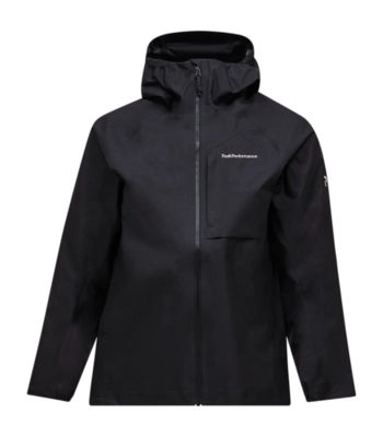 Jas Peak Performance Women Trail HIPEACE 3L Shell Jacket Black Regular Fit