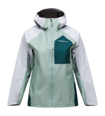 Jas Peak Performance Women Trail HIPEACE 3L Shell Jacket Green Valley Regular Fit