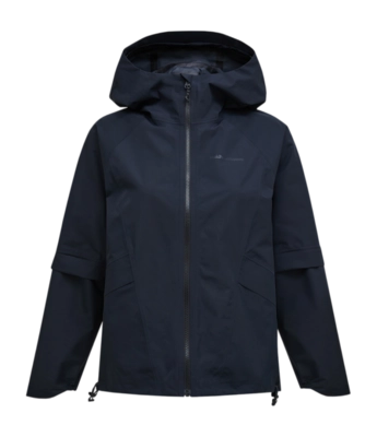 Jas Peak Performance Women Trailblazer HIPE 2.5L Shell Jacket Black Losse pasvorm
