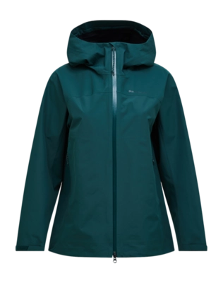 Jas Peak Performance Women Treeline HIPE 2.5L Shell Jacket Ponderosa Pine Loose fit