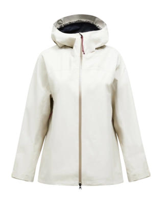 Jas Peak Performance Women Treeline HIPE 2.5L Shell Jacket Sand Fog Loose fit