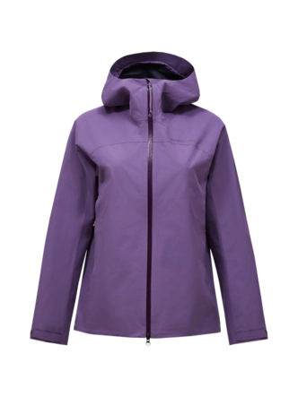 Jas Peak Performance Women Treeline HIPE 2.5L Shell Montana Grape Relaxed Fit