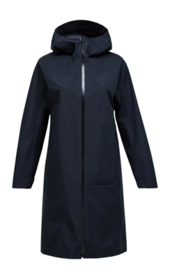 Jas Peak Performance Women Treeline Shell Parka Black Loose Fit