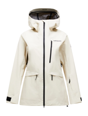 Jas Peak Performance Women Vertec Hipe Shell Jacket Sand Fog Regular Fit