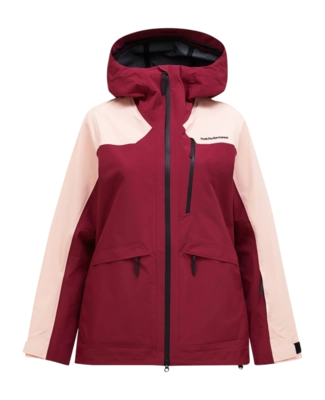 Jas Peak Performance Women Vertec Hipe Shell Jacket Vertical Zenith Peach Fuzz Loose fit