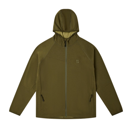 Jas Poederbaas Men FS Merino Hood Olive Green 240 gsm