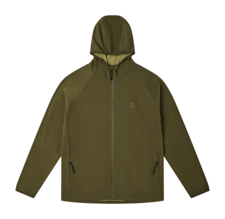 Jas Poederbaas Women FS Merino Hood Olive Green 240 gsm