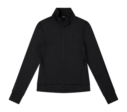Jas Poederbaas Women FS Waffle Jacket Black 220 gsm
