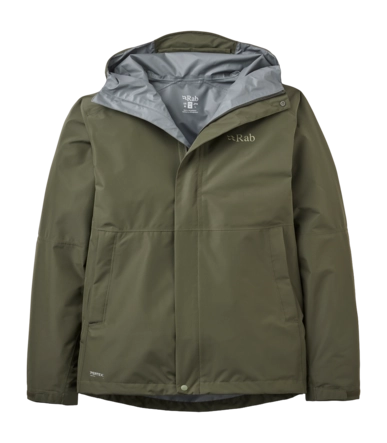 Jas Rab Men Downpour Jacket Army Regular Fit