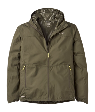 Jas Rab Men Windgather Hoody Army Regular Fit