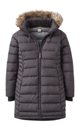 Jas Rab Women Deep Cover Parka Black Regular Fit