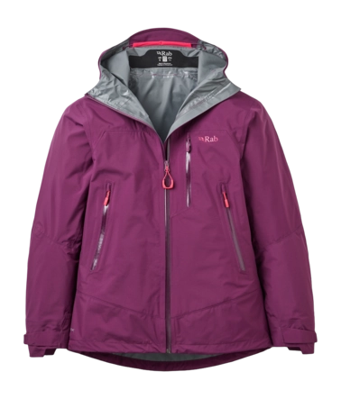 Jas Rab Women Downpour Mountain Jacket Mulberry 323 g