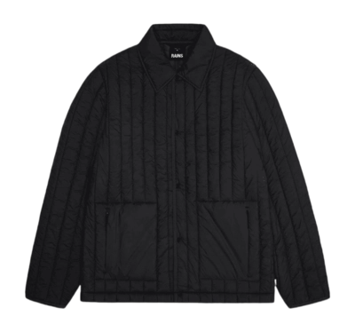 Jas RAINS Unisex Banja Liner Overshirt Black