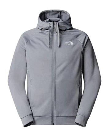 Jas The North Face Men Reaxion 2.0 Hooded Full Zip Jacket Granite Grey Dark Heather Regular Fit