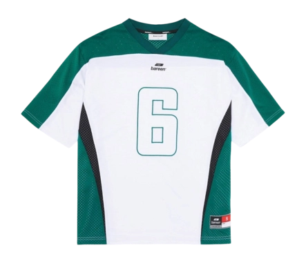 T-Shirt Bareen Unisex BFL White/Green