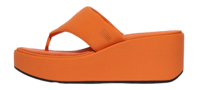 FitFlop Damen Platfforms Wedge Toe-Post Sandals Satsuma