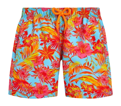 Zwembroek Vilebrequin Men Tahiti Flowers Santorini