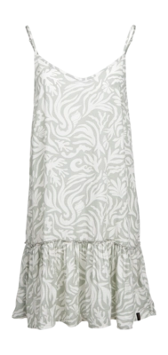 Jurk Brunotti Women Nami-Print Dress Aqua Grey Loose Fit