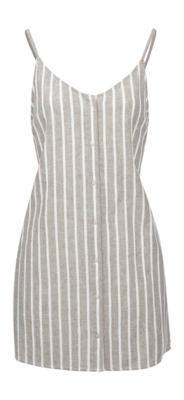Jurk Brunotti Women Pixey-Stripe Dress Snow Aansluitende pasvorm