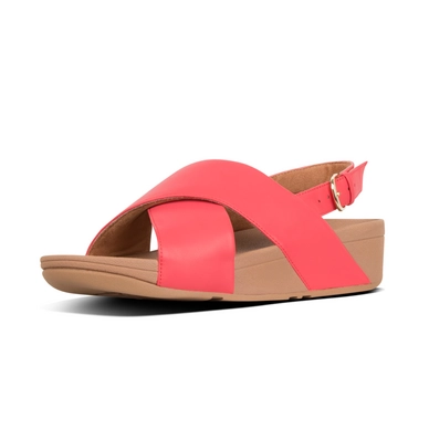 FitFlop Lulu™ Cross Back Strap Sandals Leather Passion Red