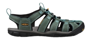 Sandale Keen Clearwater CNX Leather Mineral Blue Yellow Damen