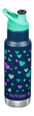 Thermosflasche Klean Kanteen Classic Narrow Navy Hearts 355 ml Kinder