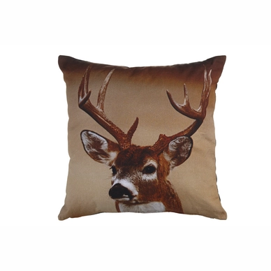 Sierkussen KAAT Amsterdam Antlers Camel (45 x 45 cm)
