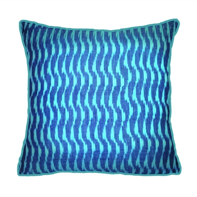 Sierkussen KAAT Amsterdam Blurred Lines Blue (45 x 45 cm)