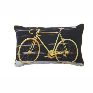 Sierkussen KAAT Amsterdam Yellow Bicycle (30 x 50 cm)