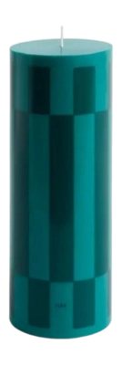 Kaars HAY Column Candle Large Green And Dark Green