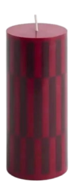 Kaars HAY Column Candle Small Wine And Bordeaux