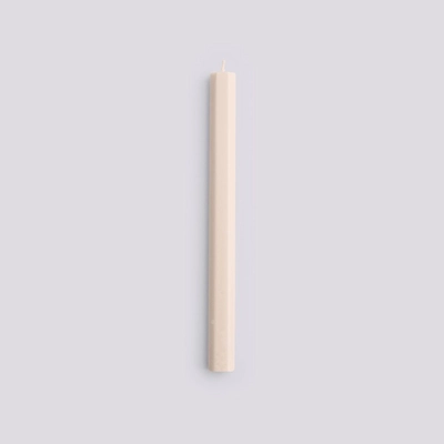 Kaars HAY Hexagon Candle Eggshell